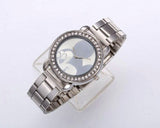 New Bling Diamonds Rhinestone Luxury Ceramic-White Style Ladies Dress Watch Women Fashion Wristwatch Gifts Fashion Mickey watch