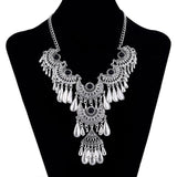 LOVBEAFAS Fashion Collier Femme Bijoux Bohemian Choker Statement Necklace Collar Vintage Maxi Long Necklace Fine Jewelry