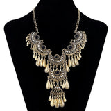 LOVBEAFAS Fashion Collier Femme Bijoux Bohemian Choker Statement Necklace Collar Vintage Maxi Long Necklace Fine Jewelry