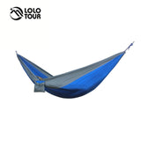 Portable Lightweight Nylon Parachute Double Hammock Multifunctional 2 People Hamak Camping Backpacking Travel Beach Yard Garden