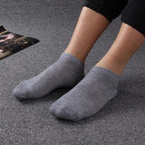 10pair=20Pcs/lot Men Sock Thin Socks Short Deodorize Socks Cotton Men Casual Wear black gray white  Couple Short Sock