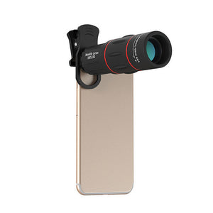 POWSTRO 18X Zoom 1000m/3280ft Telescope Phone Camera Lens Outdoor Telescope Mobile Lens with Tripod Clip For iPhone Samsung HTC