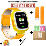 New Arrival Q90 GPS Phone Positioning Fashion Children Watch 1.22 Inch Color Touch Screen WIFI SOS Smart Watch PK Q80 Q50 Q60