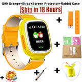 New Arrival Q90 GPS Phone Positioning Fashion Children Watch 1.22 Inch Color Touch Screen WIFI SOS Smart Watch PK Q80 Q50 Q60