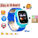 New Arrival Q90 GPS Phone Positioning Fashion Children Watch 1.22 Inch Color Touch Screen WIFI SOS Smart Watch PK Q80 Q50 Q60