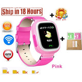 New Arrival Q90 GPS Phone Positioning Fashion Children Watch 1.22 Inch Color Touch Screen WIFI SOS Smart Watch PK Q80 Q50 Q60