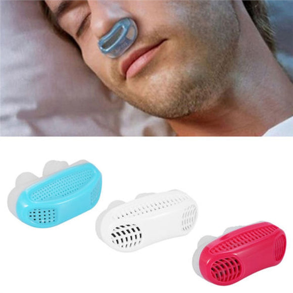 2 In 1 Anti Snoring & Air Purifier Relieve Snoring Nose Breathing Apparatus Stop Snoring Devices Anti Snoring Nose Clip Night Sleeping Aid