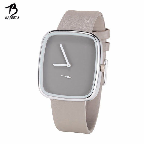 BAJEETA New Arrive Simple Style Women Watch Fashion Dress Leather Elegant Quartz Wristwatch Lady Casual Rectangle Clock Dropship