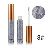 Metallic Shiny Smoky Eyes Eyeshadow Waterproof Glitter Liquid Eyeliner