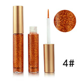 Metallic Shiny Smoky Eyes Eyeshadow Waterproof Glitter Liquid Eyeliner