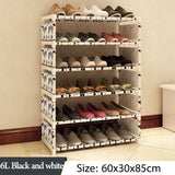 Multi Layer Shoe Rack Nonwovens Steel Pipe Easy to install home Shoe cabinet Shelf Storage Organizer Stand Holder Space Saving