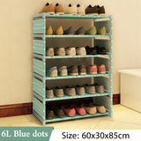 Multi Layer Shoe Rack Nonwovens Steel Pipe Easy to install home Shoe cabinet Shelf Storage Organizer Stand Holder Space Saving