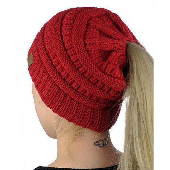 Women Baggy Warm Crochet Winter Wool Knit Ski Beanie Skull Slouchy Caps Hat