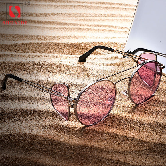 Retro Men Women Sunglasses Oval Oversized Flip Removable Frame Dual Use Metal Frame Sun Glasses Eyewear UV400