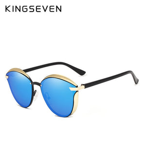 KINGSEVEN Cat Eye Sunglasses Women Fashion Ladies Sun Glasses Female Vintage Shades Oculos de sol Feminino UV400