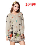 2018 autumn summer women casual long sleeve t shirt tops tees plus size loose fashion tunic t-shirt big large 5XL