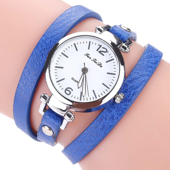 2018 Fashion New Simple Style Thin Leather Casual Bracelet Watch Wristwatch Women Dress Watches (size:60cm) LL@17