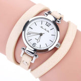 2018 Fashion New Simple Style Thin Leather Casual Bracelet Watch Wristwatch Women Dress Watches (size:60cm) LL@17