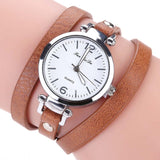 2018 Fashion New Simple Style Thin Leather Casual Bracelet Watch Wristwatch Women Dress Watches (size:60cm) LL@17