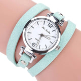 2018 Fashion New Simple Style Thin Leather Casual Bracelet Watch Wristwatch Women Dress Watches (size:60cm) LL@17