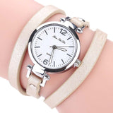 2018 Fashion New Simple Style Thin Leather Casual Bracelet Watch Wristwatch Women Dress Watches (size:60cm) LL@17