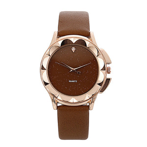 Bgg New 2018 Simple style Women Casual Watch ladies Leather Luxury Watch Woman Quartz Wristwatches female diamond dress Clock