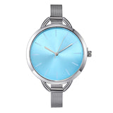 2018 New Luxury European Style Ladies Quartz Watches Stainless Steel Elegant Big Dial Women Casual Wristwatch Female Dress clock