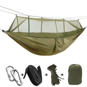 Drop Shipping Portable Mosquito Net Hammock Tent With Adjustable Straps And Carabiners Large Stocking  21 Colors In Stock