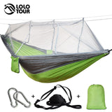 Drop Shipping Portable Mosquito Net Hammock Tent With Adjustable Straps And Carabiners Large Stocking  21 Colors In Stock