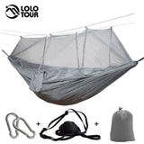 Ultralight Outdoor Camping Hunting Mosquito Net Parachute Hammock 2 Person Flyknit Hamaca Garden Hamak Hanging Bed Leisure Hamac