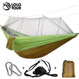 Ultralight Outdoor Camping Hunting Mosquito Net Parachute Hammock 2 Person Flyknit Hamaca Garden Hamak Hanging Bed Leisure Hamac