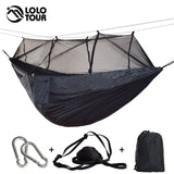 Ultralight Outdoor Camping Hunting Mosquito Net Parachute Hammock 2 Person Flyknit Hamaca Garden Hamak Hanging Bed Leisure Hamac