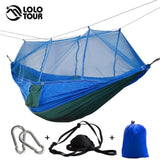 Ultralight Outdoor Camping Hunting Mosquito Net Parachute Hammock 2 Person Flyknit Hamaca Garden Hamak Hanging Bed Leisure Hamac