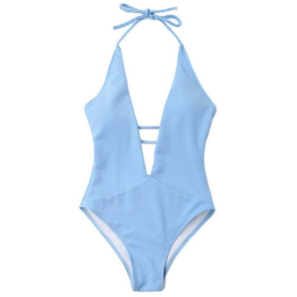 New One Pieces Swimsuit Summer Swim Wear Vintage Beach Wear Bandage Swimsuit Sexy Swimwear Women Bodysuit Bathing Suit