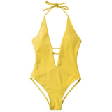 New One Pieces Swimsuit Summer Swim Wear Vintage Beach Wear Bandage Swimsuit Sexy Swimwear Women Bodysuit Bathing Suit