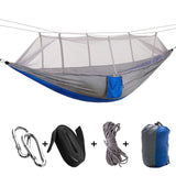 Portable hammock Outdoor Furniture Mosquito net Hammock for Camping hamac travel Sleeping Bed Parachute Fabric Hammock swings