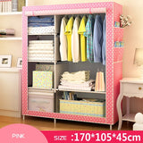 When the quarter wardrobe DIY Non-woven fold Closet Portable Storage Cabinet Multifunction Dustproof Moistureproof  Furniture