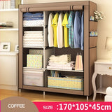 When the quarter wardrobe DIY Non-woven fold Closet Portable Storage Cabinet Multifunction Dustproof Moistureproof  Furniture