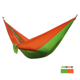 Portable Lightweight Nylon Parachute Double Hammock Multifunctional 2 People Hamak Camping Backpacking Travel Beach Yard Garden