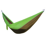 Portable Lightweight Nylon Parachute Double Hammock Multifunctional 2 People Hamak Camping Backpacking Travel Beach Yard Garden