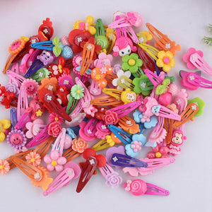 10 Pcs/batch Beads Color Hair Clips Strings Hair Tie Children BB Hairpin Accessories