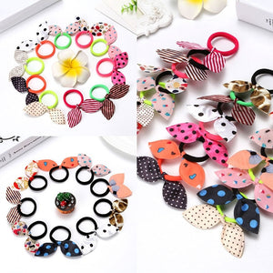 20 Pcs Rabbit Ears Hair Band Rubber Band Children Accessories  for Women Girls