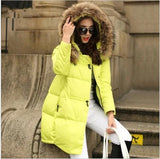 Coat Jacket Hooded Winter Jacket for Women parkas mujer 2018 New women's jacket fur collar Outerwear Female plus Size 5XL