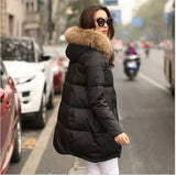 Coat Jacket Hooded Winter Jacket for Women parkas mujer 2018 New women's jacket fur collar Outerwear Female plus Size 5XL