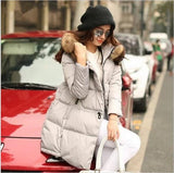 Coat Jacket Hooded Winter Jacket for Women parkas mujer 2018 New women's jacket fur collar Outerwear Female plus Size 5XL