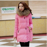 Coat Jacket Hooded Winter Jacket for Women parkas mujer 2018 New women's jacket fur collar Outerwear Female plus Size 5XL