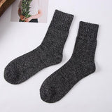 New 5 Pair/Lot Men's Wool Socks Stripe Casual Calcetines Hombre Thick Cotton Socks Winter Warm Socks Male High Quality