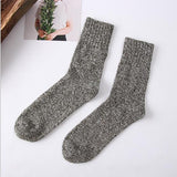 New 5 Pair/Lot Men's Wool Socks Stripe Casual Calcetines Hombre Thick Cotton Socks Winter Warm Socks Male High Quality