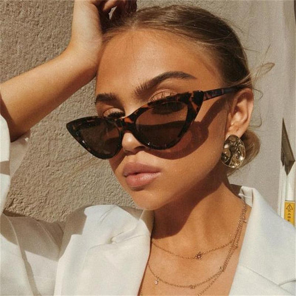 cat eye shade for women fashion sunglasses brand woman vintage retro triangular cateye glasses oculos feminino sunglasses sexy