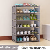 Multi Layer Shoe Rack Nonwovens Steel Pipe Easy to install home Shoe cabinet Shelf Storage Organizer Stand Holder Space Saving